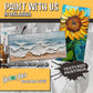 July 8th - Gator Joe’s Beach Bar And Grill - Ocklawaha - DIY Paint & Sip - Textured Beach & Sunflower