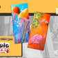 August 27th - Meeple Movers Board Game Cafe - Ocala - DIY Paint & Sip - Flamingos & Jellyfish