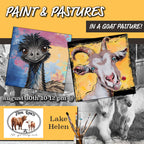 August 30th - Feral Ranch - Lake Helen - Paint & Sip with Highland Cows - Emus & Goats