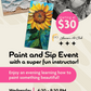 July 8th - Gator Joe’s Beach Bar And Grill - Ocklawaha - DIY Paint & Sip - Textured Beach & Sunflower