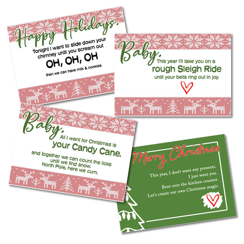 Potty Mouth Christmas Cards - Vulgar Mail - Sexy Words