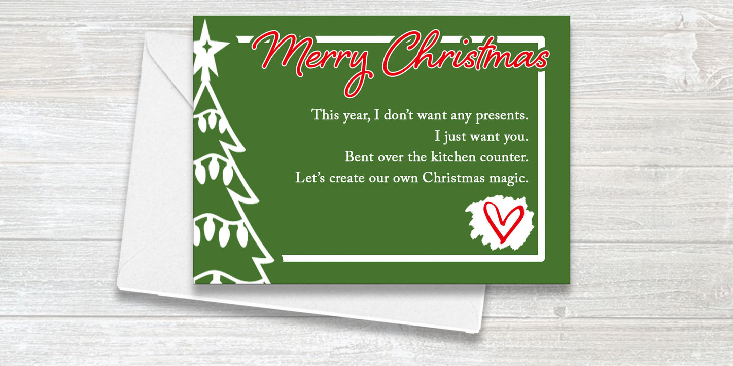 Potty Mouth Christmas Cards - Vulgar Mail - Sexy Words