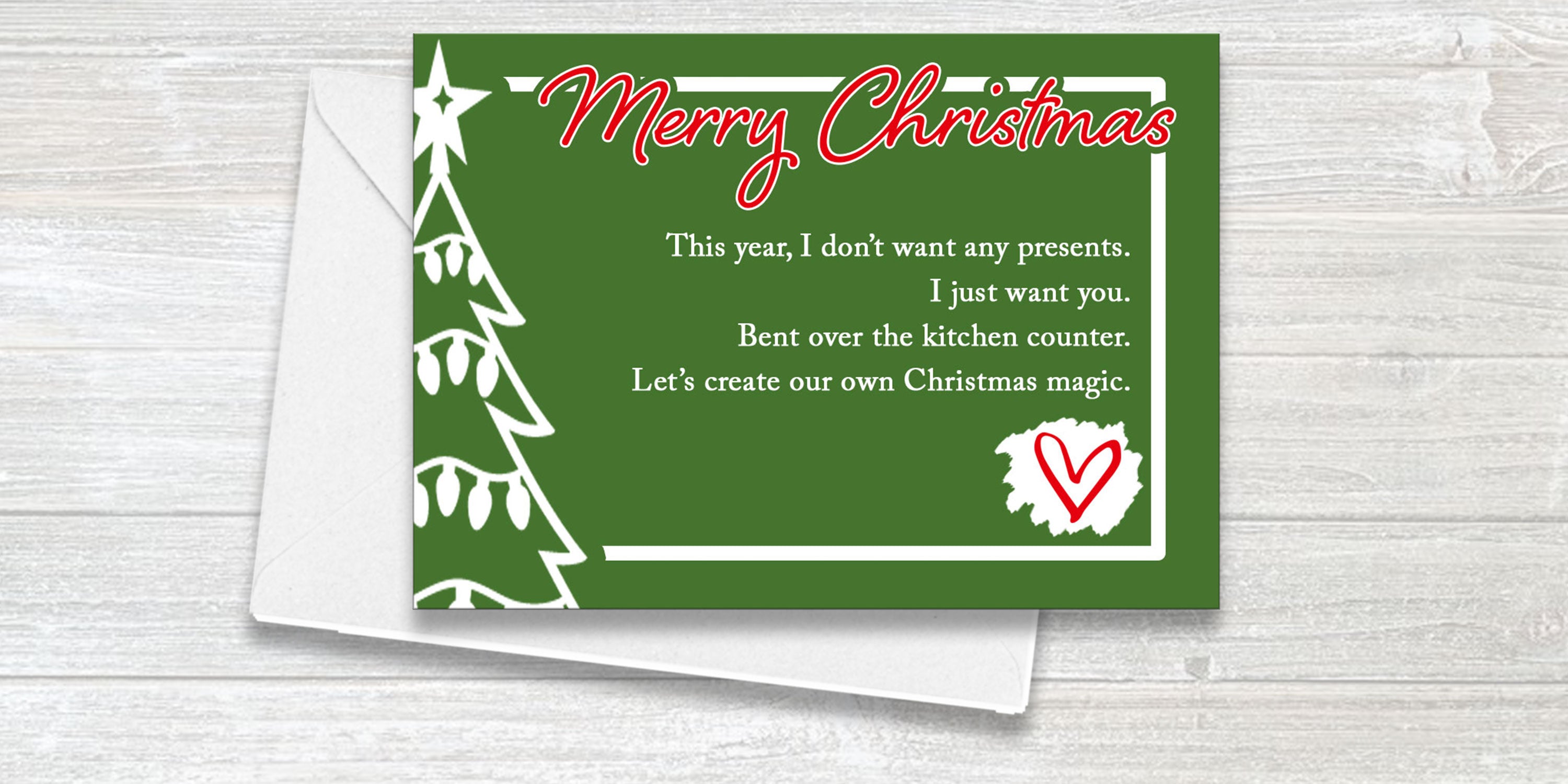 Potty Mouth Christmas Cards - Vulgar Mail - Sexy Words