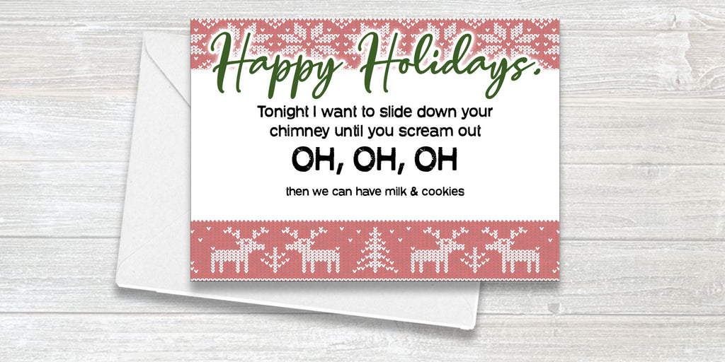 Potty Mouth Christmas Cards - Vulgar Mail - Sexy Words