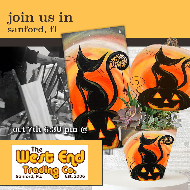 October 7th - West End - Sanford - DIY Paint & Sip - Pumpkins Galore