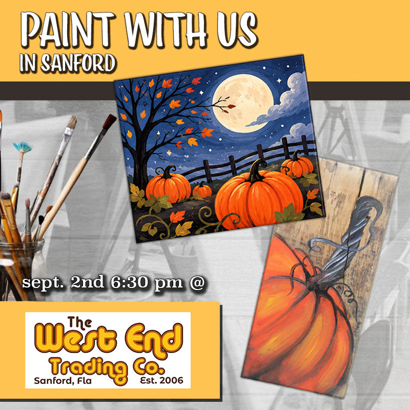 September 2nd - West End - Sanford - DIY Paint & Sip - Pumpkin Takeover