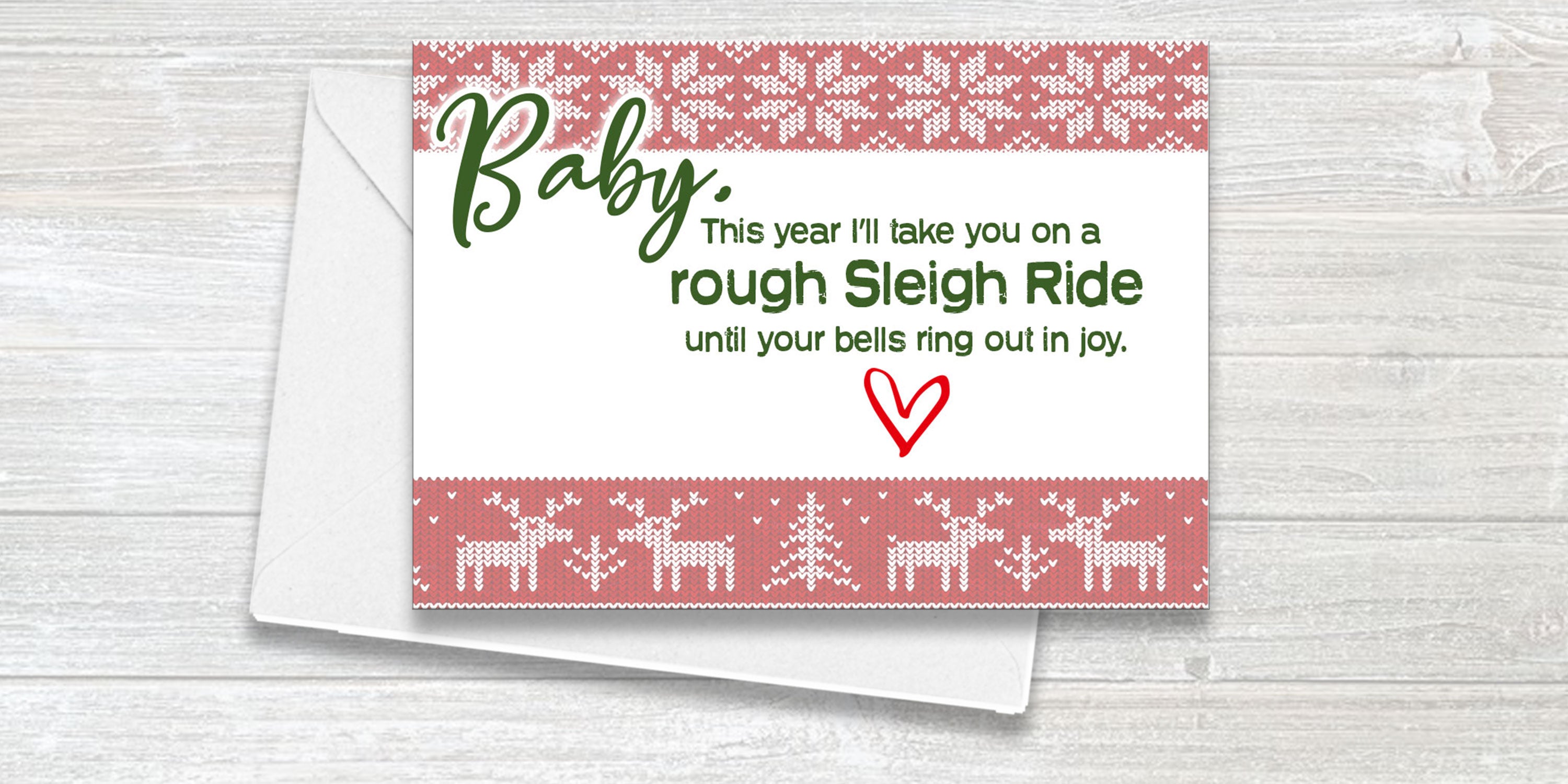 Potty Mouth Christmas Cards - Vulgar Mail - Sexy Words